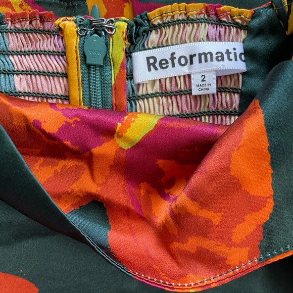 Brand new reformation Frankie Silk Dress - Picture 12 of 14